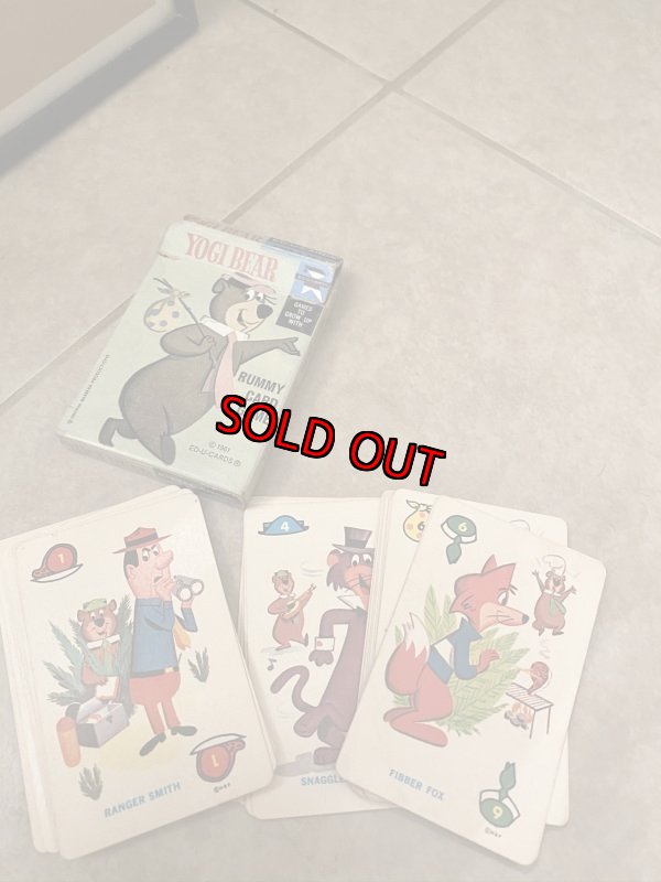 画像6:  Yogi Bear rummy Card Game With Case ヨギベア  ケース入り カードゲーム 60年代 (6)