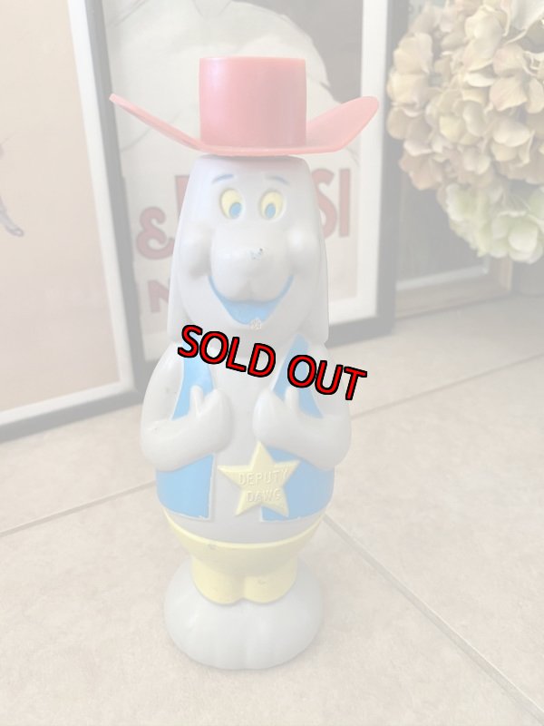 画像1: Deputy Dawg Soaky bottle 　ワンワン保安官　ソーキーボトル　60年代 (1)