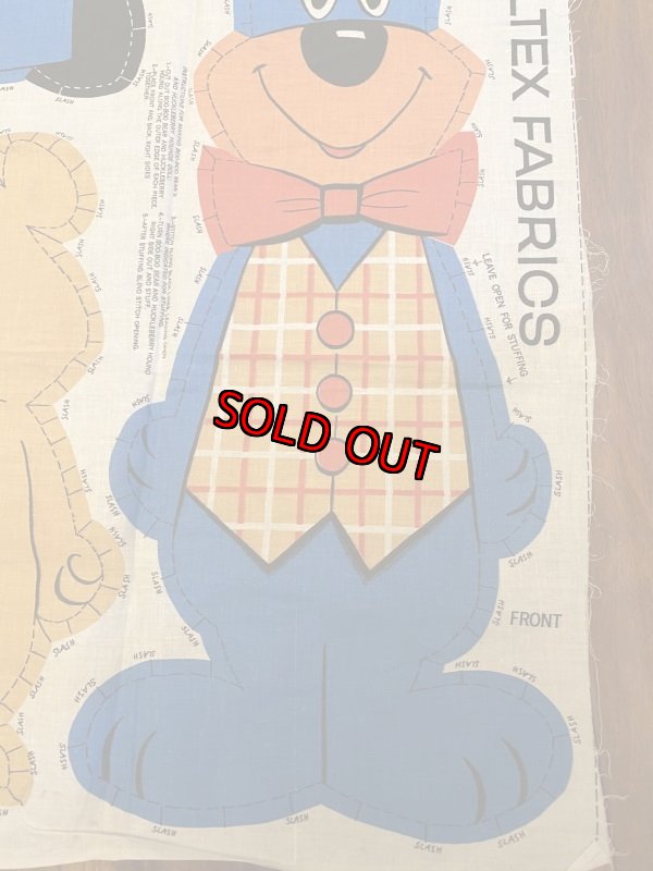 画像3:  Huckleberry Hound fabric pillow doll kit ハックルベリーハウンド　ハンナバーベラ　ピロードール　生地　キット (3)