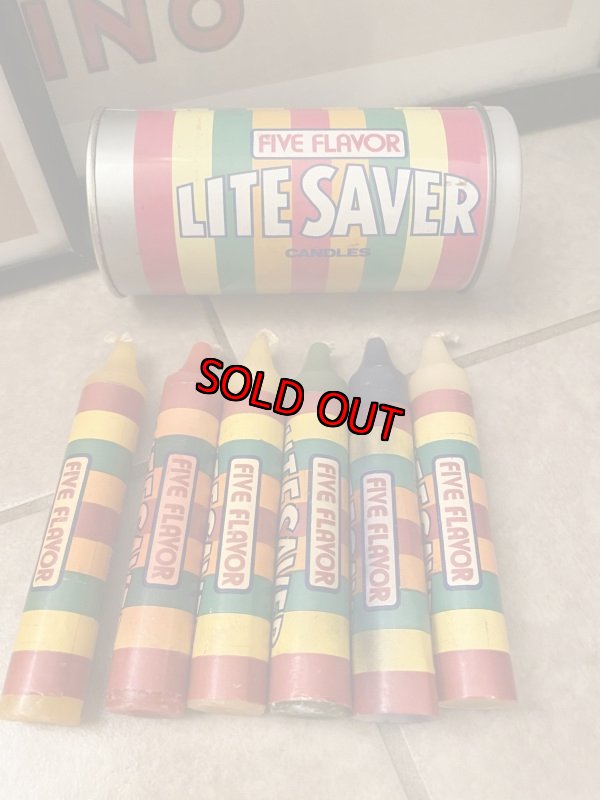 画像2: Life Savers Tin can With Candles set of 6 .... ライフセーバーズ ティン缶入りキャンドル6本セット (2)