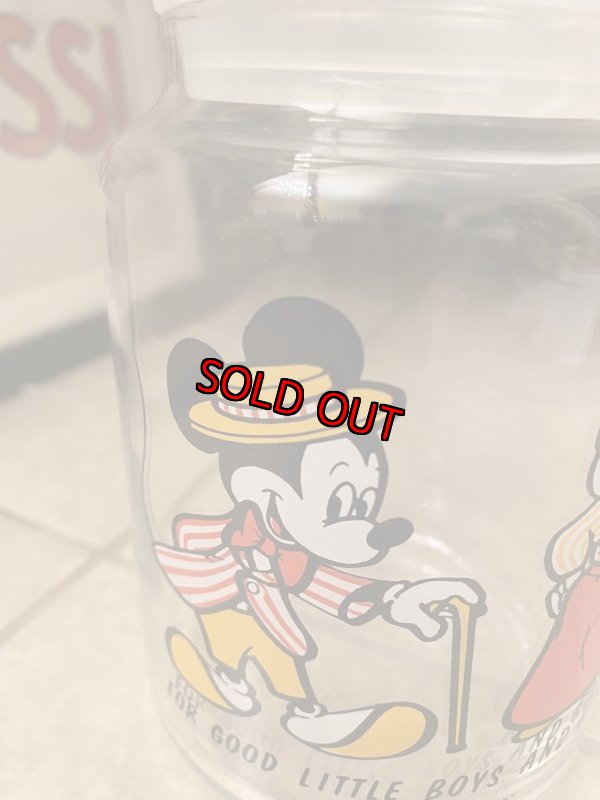 画像2: Disney Mickey Mouse  Glass Jar ディズニーのミッキーマウス　グラスジャー (2)
