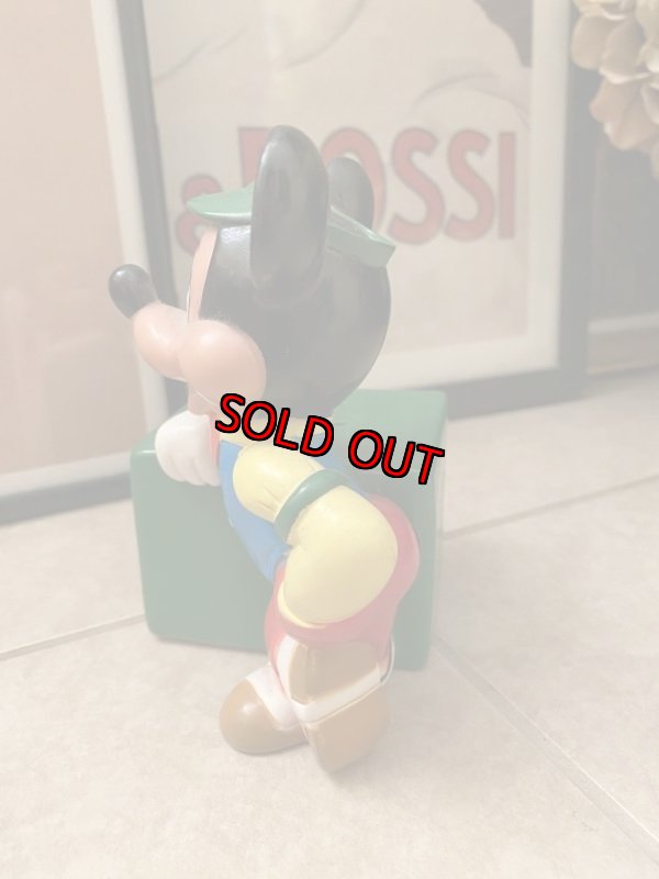 画像2: Disney Mickey Mouse  Vinyl doll coin bank ディズニーのミッキーマウス　ソフビ　貯金箱 (2)