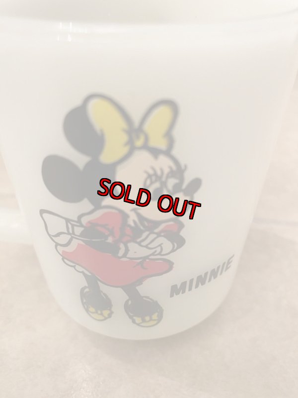 画像6: Fire King Disney Minnie Mouse Mug ファイヤーキング　ディズニー　ミニーマウス　ミルクグラス (6)