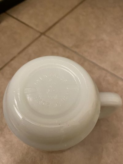 画像1: Fire King Disney Minnie Mouse Mug ファイヤーキング　ディズニー　ミニーマウス　ミルクグラス