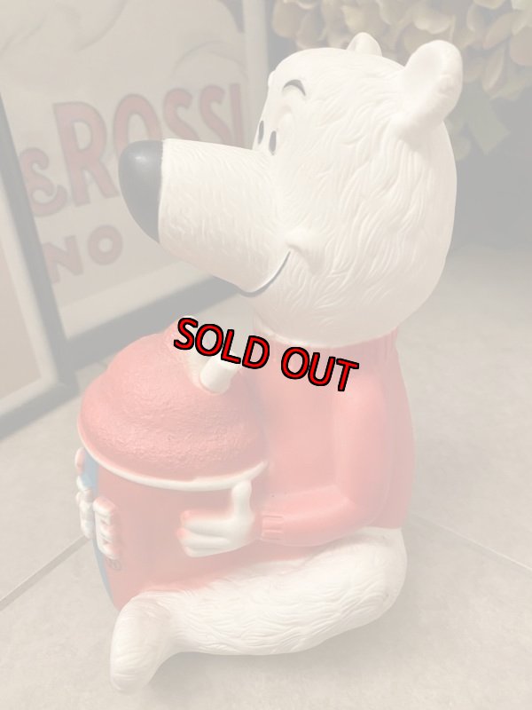 画像4: Icee Bear Vinyl Coin Bank Doll アイシーベア ソフビのコインバンク 70年代 (4)