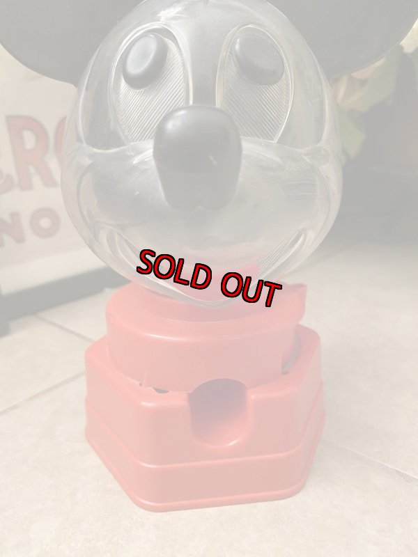 画像3: Disney Mickey Mouse  Red Gumball Machine ディズニーのミッキーマウス　レッド　ガムボールマシン　1960年代 (3)