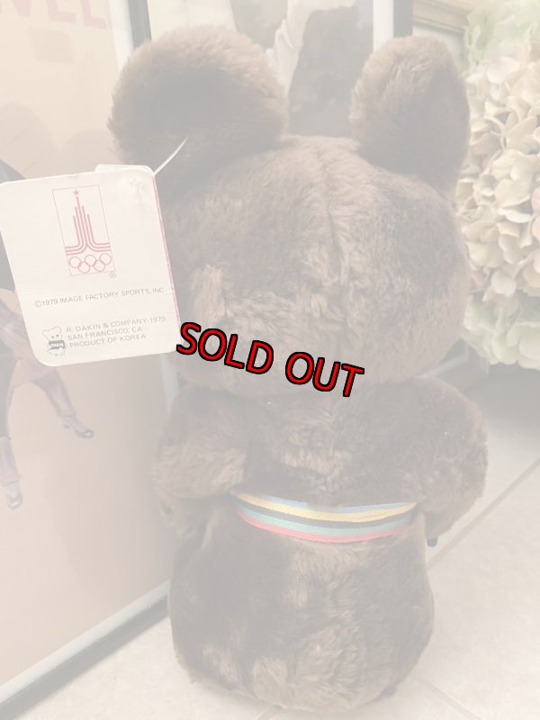 画像4: Olympic Misha Dakin  Plush Doll オリンピックのソ連マスコット、ミーシャ　ぬいぐるみ　タグ付き　1979年 (4)