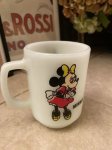 画像3: Fire King Disney Minnie Mouse Mug ファイヤーキング　ディズニー　ミニーマウス　ミルクグラス (3)