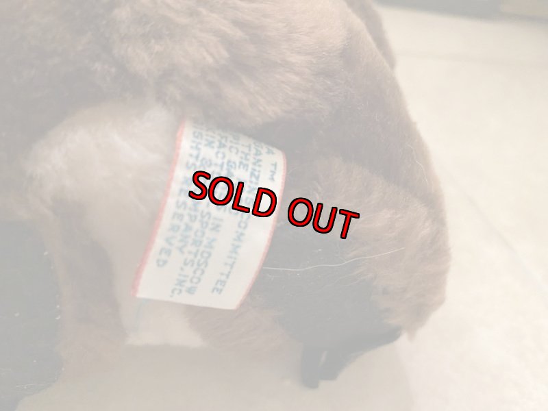 画像8: Olympic Misha Dakin  Plush Doll オリンピックのソ連マスコット、ミーシャ　ぬいぐるみ　タグ付き　1979年 (8)