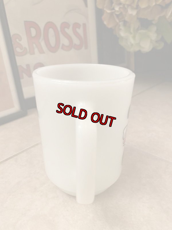 画像2: Fire King Disney Minnie Mouse Mug ファイヤーキング　ディズニー　ミニーマウス　ミルクグラス (2)