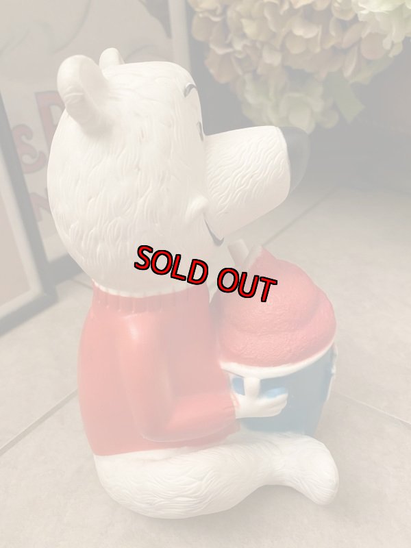 画像6: Icee Bear Vinyl Coin Bank Doll アイシーベア ソフビのコインバンク 70年代 (6)