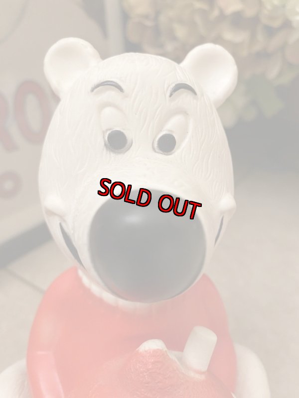 画像2: Icee Bear Vinyl Coin Bank Doll アイシーベア ソフビのコインバンク 70年代 (2)