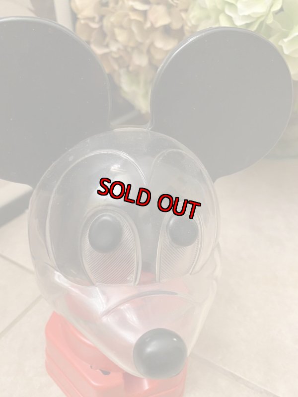 画像2: Disney Mickey Mouse  Red Gumball Machine ディズニーのミッキーマウス　レッド　ガムボールマシン　1960年代 (2)