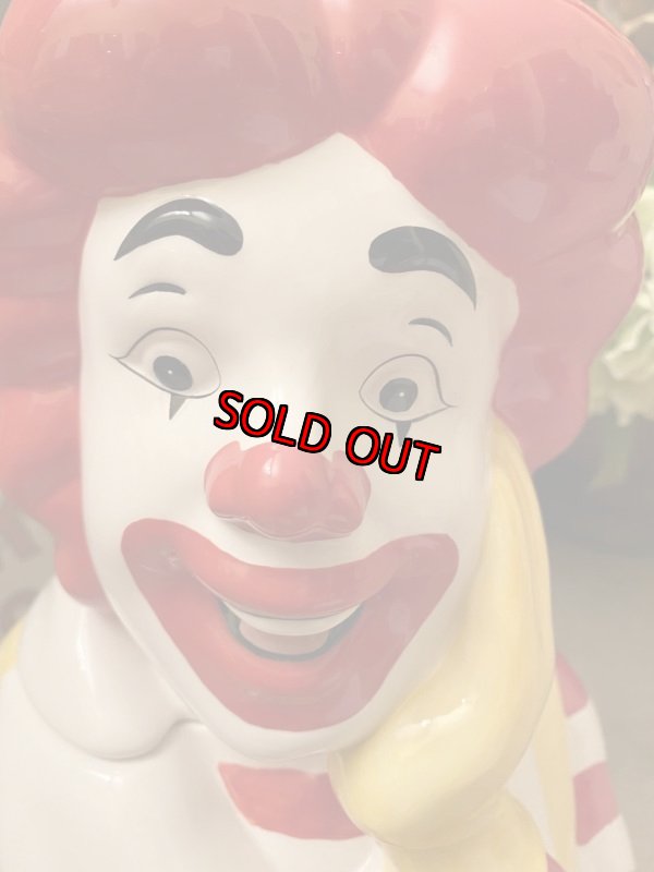 画像2: McDonalds Ronald ceramic  Cookie Jar マクドナルド、ロナルドの陶器製クッキージャー　1997年 (2)