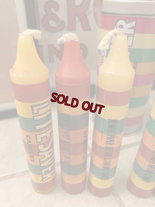 画像4: Life Savers Tin can With Candles set of 6 .... ライフセーバーズ ティン缶入りキャンドル6本セット (4)