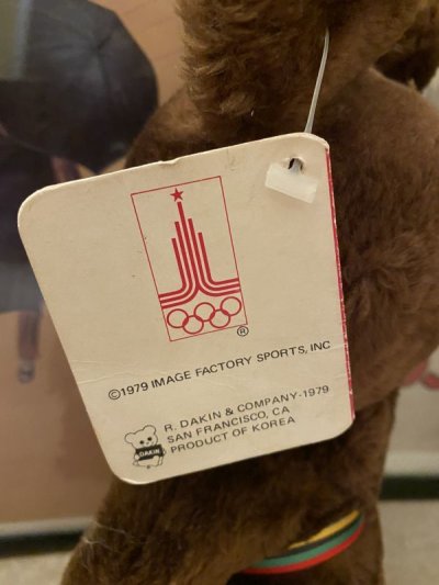画像2: Olympic Misha Dakin  Plush Doll オリンピックのソ連マスコット、ミーシャ　ぬいぐるみ　タグ付き　1979年