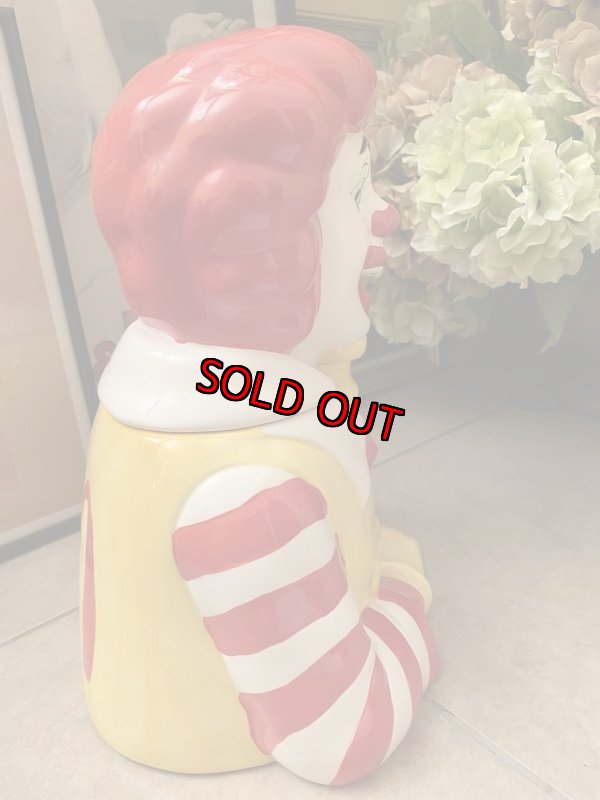 画像6: McDonalds Ronald ceramic  Cookie Jar マクドナルド、ロナルドの陶器製クッキージャー　1997年 (6)