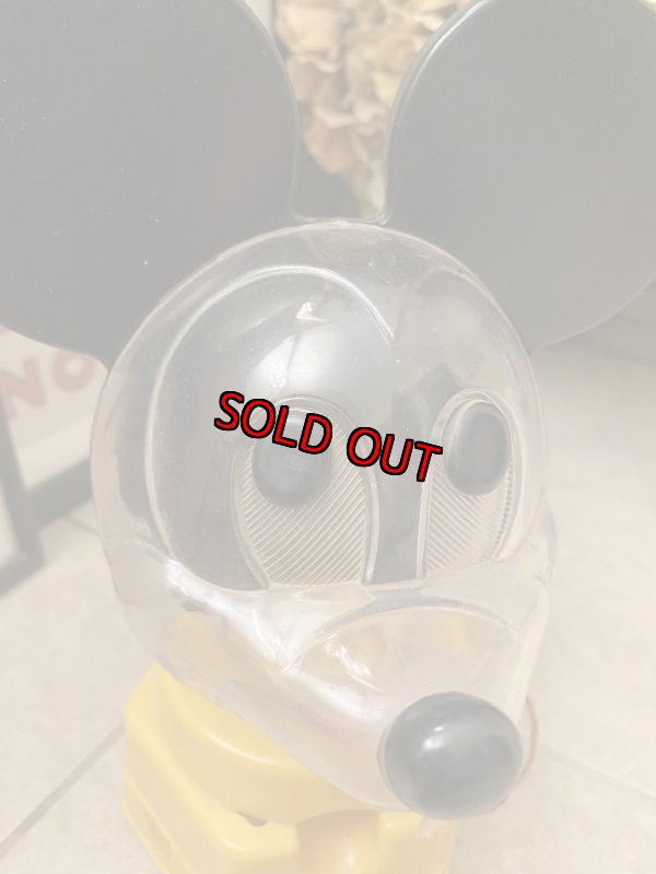 画像2: Disney Mickey Mouse  Gumball Machine ディズニーのミッキーマウス　イエロー　ガムボールマシン　1960年代 (2)