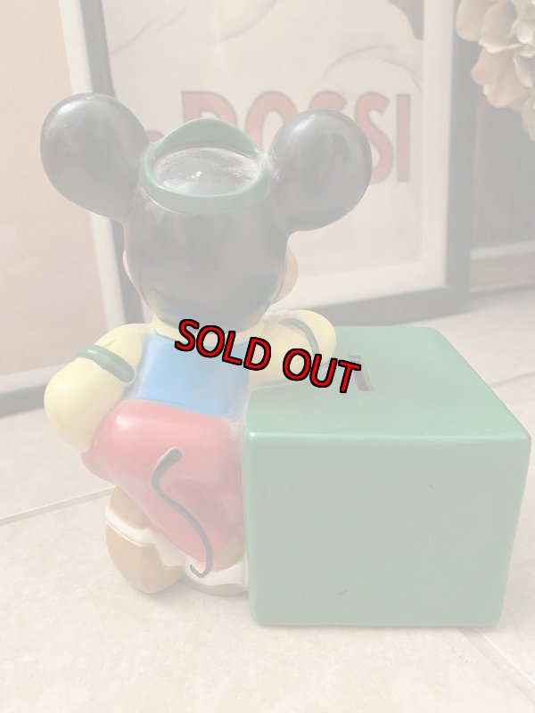 画像3: Disney Mickey Mouse  Vinyl doll coin bank ディズニーのミッキーマウス　ソフビ　貯金箱 (3)