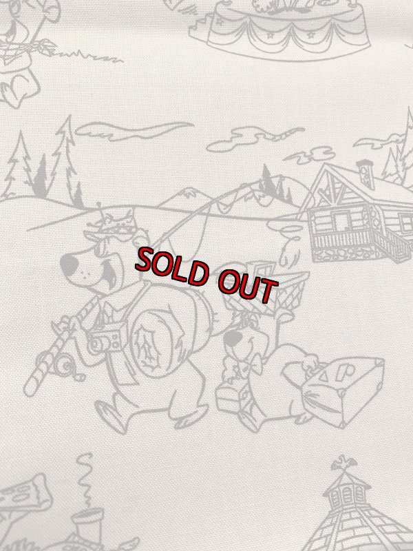 画像4: Hanna 　Barbera Yogi Bear Pillowcase Gray ハンナバーベラ　ヨギベア　ピローケース　枕カバー (4)