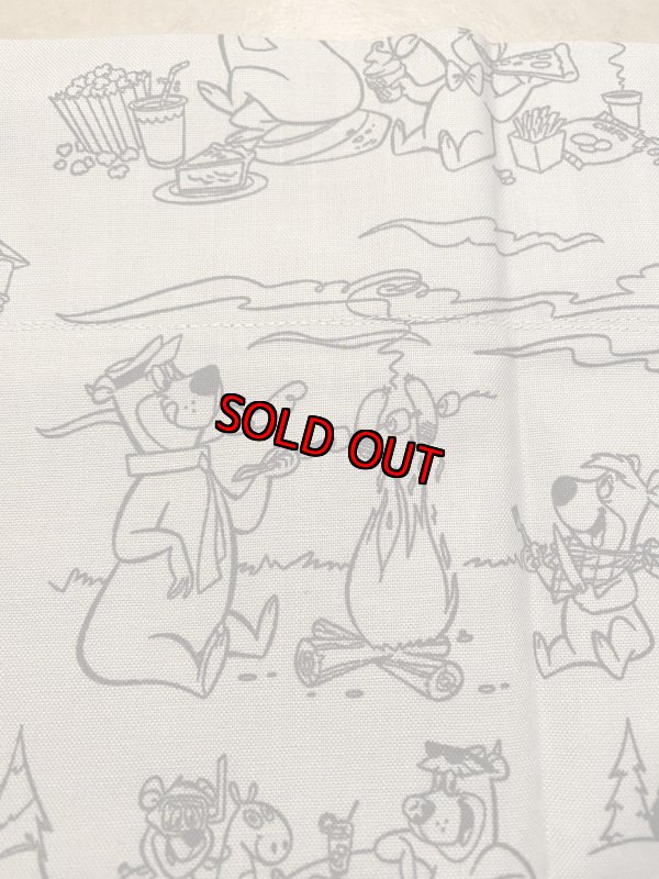 画像2: Hanna 　Barbera Yogi Bear Pillowcase Gray ハンナバーベラ　ヨギベア　ピローケース　枕カバー (2)