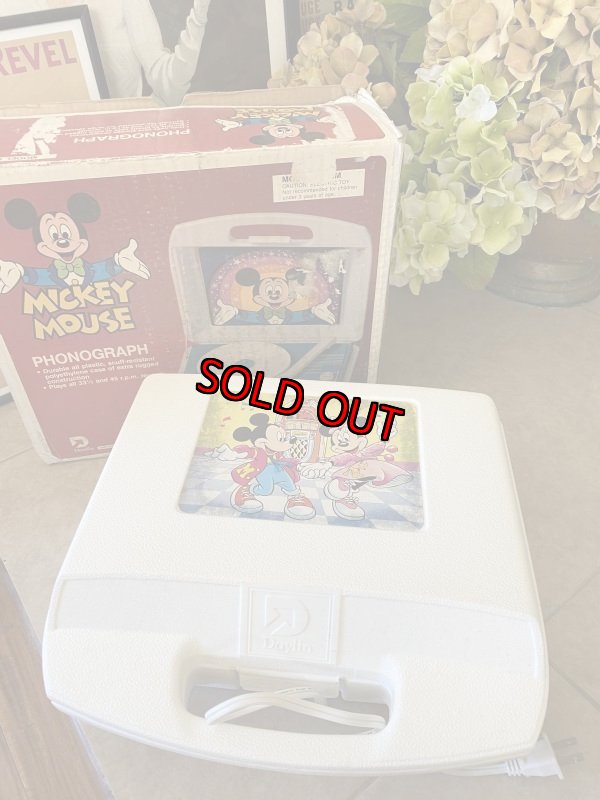 画像2: Disney Mickey Mouse  Records Player With Box / ディズニーのミッキーマウス　レコードプレーヤー  (2)