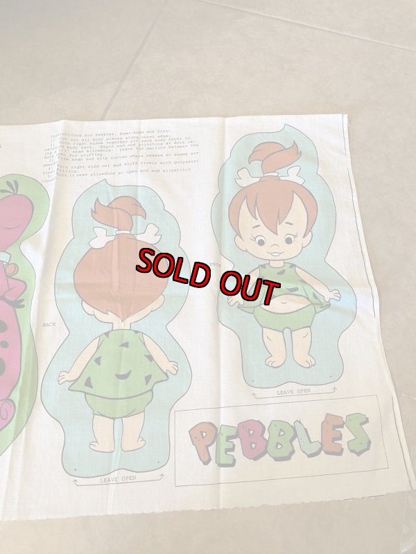 画像5: Hanna 　Barbera Flintstones Bamm Bamm, Pebbles  and Dino Fabric Pillow Doll Kit 1991  / フリントストーン　バンバンとディノ　ピロードール　キット (5)