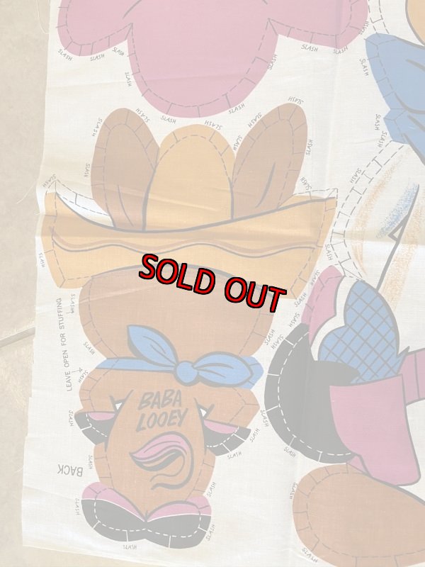 画像5: Hanna Barbera Quick Draw McGraw & Baba Looey fabric pillow doll kit 1963  / ハンナバーベラ ピロードール 生地 キット (5)