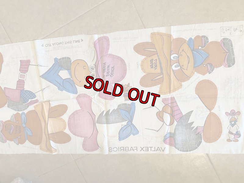 画像6: Hanna Barbera Quick Draw McGraw & Baba Looey fabric pillow doll kit 1963  / ハンナバーベラ ピロードール 生地 キット (6)