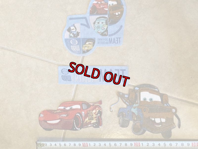 画像5: Disney pixar Cars  Iron Appliqués /  ディズニー　ピクサー、カーズ　アイロン　アップリケ　4枚入り　セット (5)