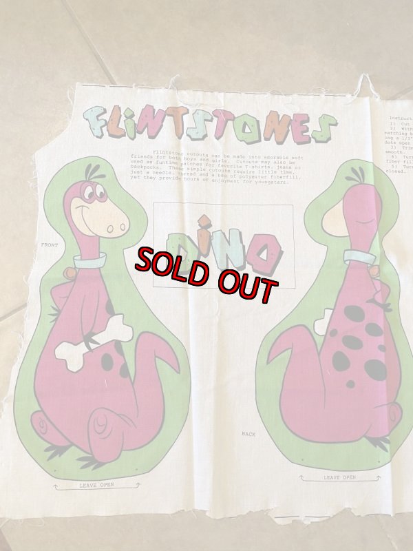 画像2: Hanna 　Barbera Flintstones Pebbles & Dino Fabric Pillow Doll Kit / フリントストーン　ペブルス　ピロードール　キット (2)