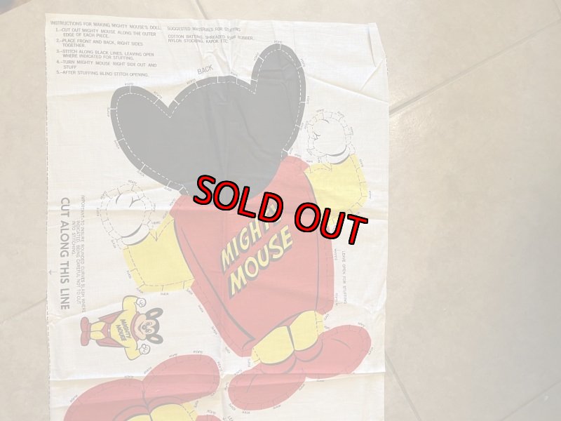 画像3: Mighty Mouse Pillow Doll Fabric Kit / マイティーマウス ピロードール 生地 キット (3)