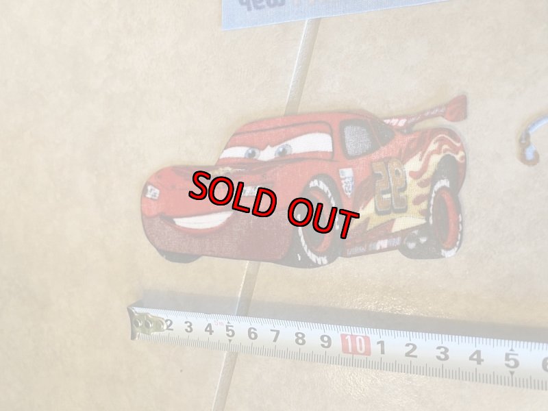 画像8: Disney pixar Cars  Iron Appliqués /  ディズニー　ピクサー、カーズ　アイロン　アップリケ　4枚入り　セット (8)
