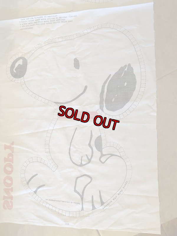 画像5:  Soopy Peanuts fabric pillow doll kit / スヌーピー ピーナッツ ピロードール 生地 キット (5)