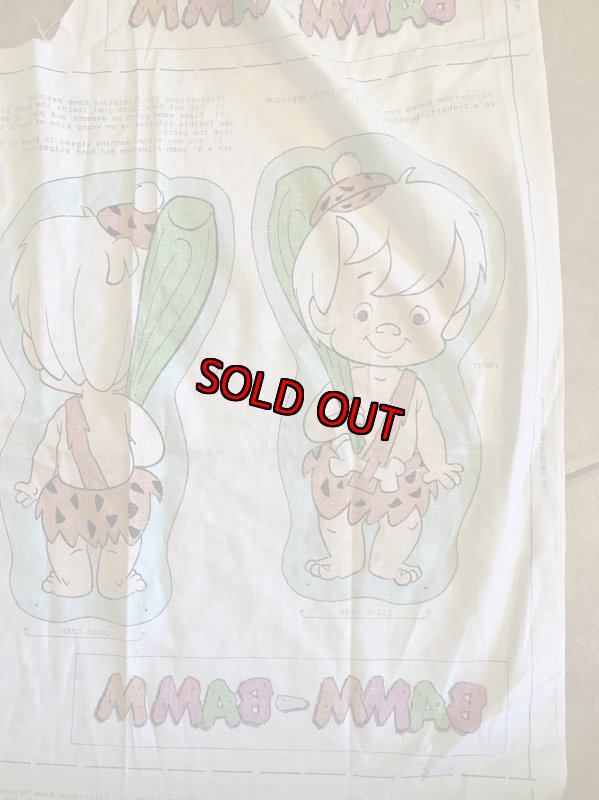 画像7: Hanna 　Barbera Flintstones Bamm Bamm, Pebbles , Dino Fabric Pillow Doll Kit 1991  / フリントストーン　バンバンとディノ　ピロードール　キット (7)