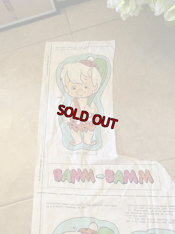 画像5: Hanna 　Barbera Flintstones Bamm Bamm, Pebbles , Dino Fabric Pillow Doll Kit 1991  / フリントストーン　バンバンとディノ　ピロードール　キット (5)