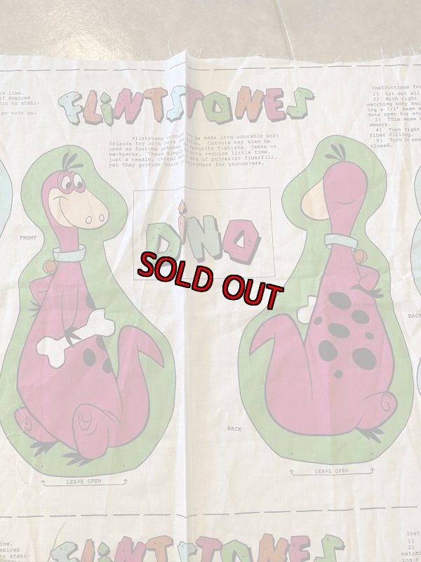 画像3: Hanna 　Barbera Flintstones Bamm Bamm, Pebbles , Dino Fabric Pillow Doll Kit 1991  / フリントストーン　バンバンとディノ　ピロードール　キット (3)