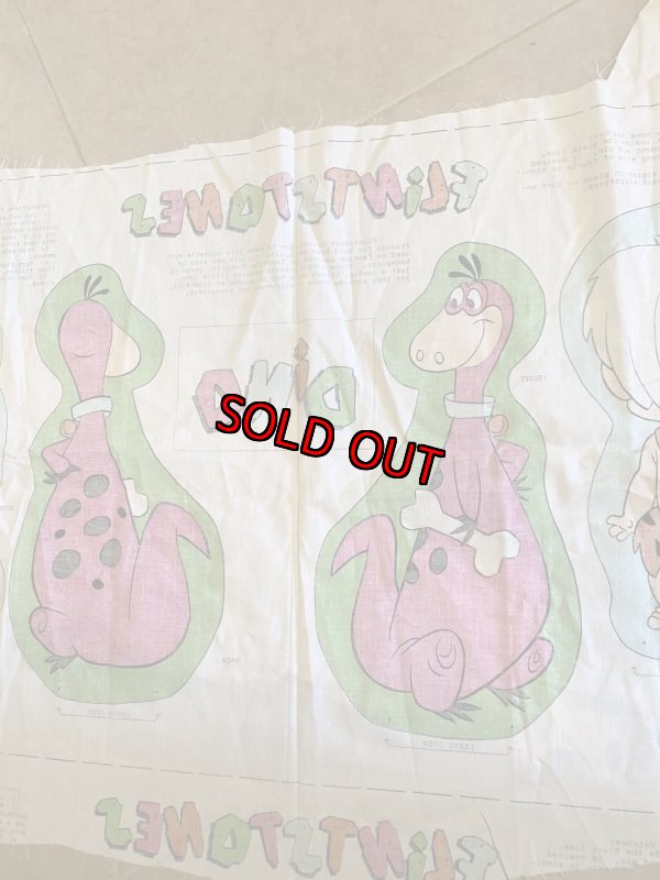 画像8: Hanna 　Barbera Flintstones Bamm Bamm, Pebbles , Dino Fabric Pillow Doll Kit 1991  / フリントストーン　バンバンとディノ　ピロードール　キット (8)