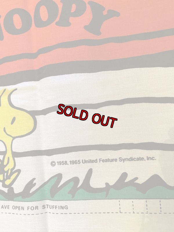 画像8:  Soopy on the house fabric pillow doll kit / スヌーピー　屋根の上のスヌーピー　ピロードール　生地　キット (8)