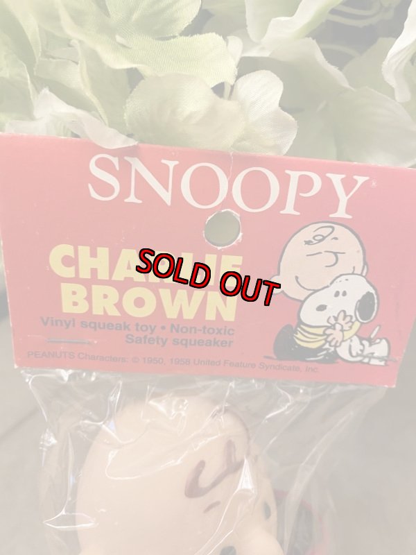 画像4:  Soopy Charlie Vinyl Squeak Doll With Bag / ピーナッツ チャーリー 袋入りソフビドール (4)