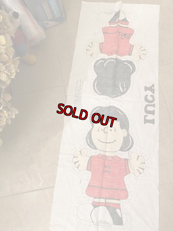 画像4:  Soopy Lucy fabric pillow doll kit / ピーナッツ ルーシー ピロードール 生地 キット (4)