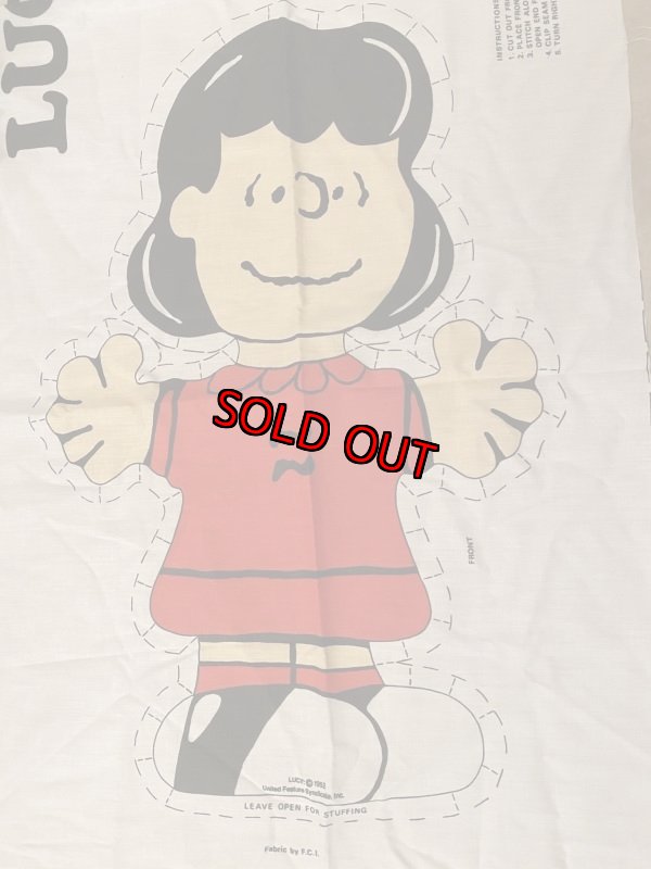 画像2:  Soopy Lucy fabric pillow doll kit / ピーナッツ ルーシー ピロードール 生地 キット (2)