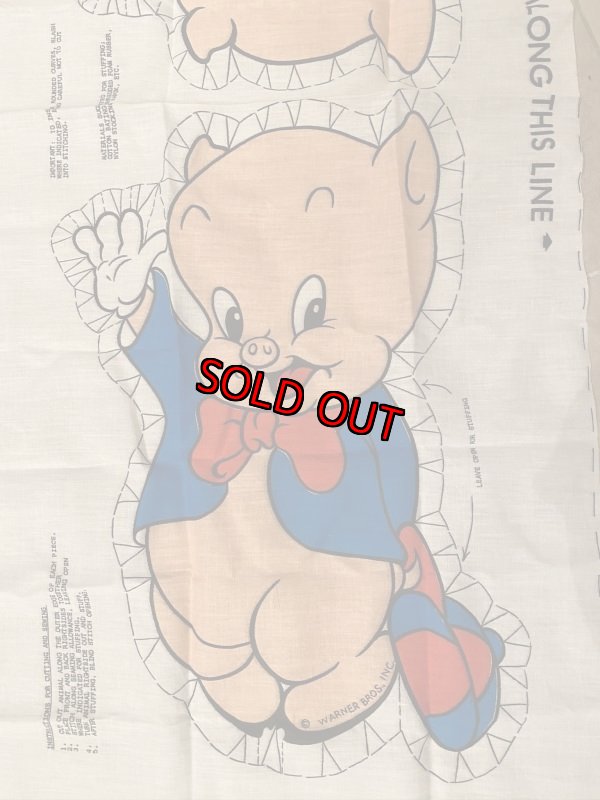 画像2: Porkey Pig Warner'sBro fabric pillow doll kit / ポーキーピッグ　ピロードール　生地　キット (2)