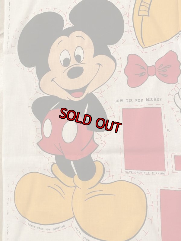 画像4: Mickey Mouse fabric pillow doll kit / ミッキーマウス　ピロードール　生地　キット (4)