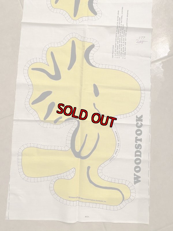 画像3:  Peanuts Woodstock fabric pillow doll kit / ピーナッツ　ウッドストック　ピロードール　生地　キット (3)