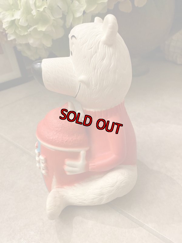 画像4: Icee Bear Vinyl Coin Bank Doll / アイシーベア ソフビのコインバンク 70年代 (4)