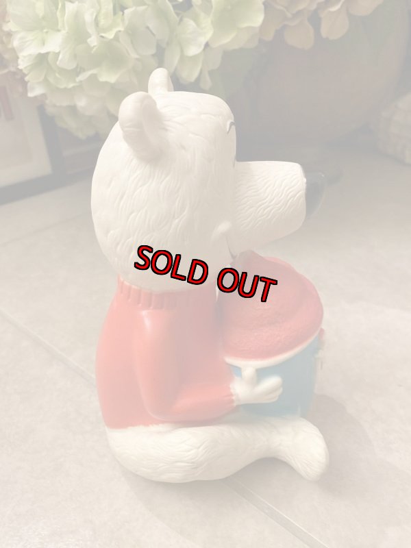 画像6: Icee Bear Vinyl Coin Bank Doll / アイシーベア ソフビのコインバンク 70年代 (6)