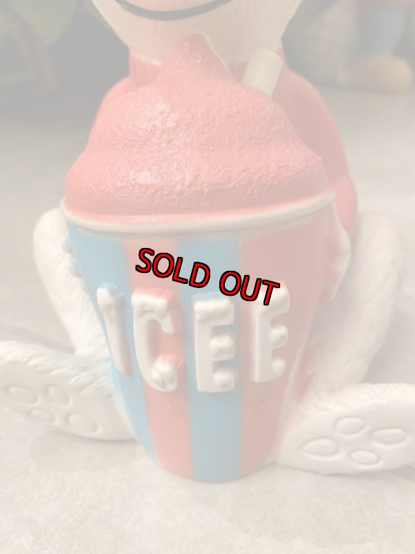 画像3: Icee Bear Vinyl Coin Bank Doll / アイシーベア ソフビのコインバンク 70年代 (3)