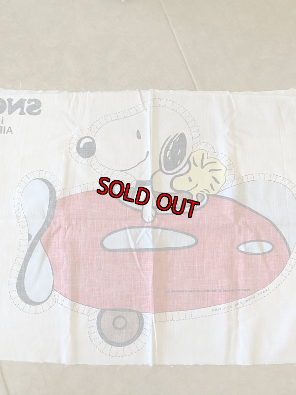 画像7:  Soopy Airplane fabric pillow doll kit / スヌーピー　飛行機　ピロードール　生地　キット (7)