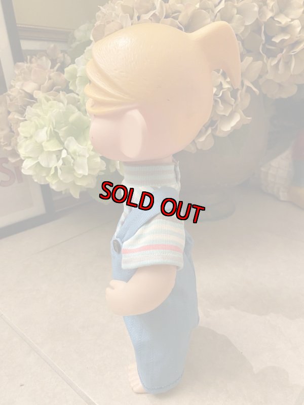 画像4: Dennis the Menace Rubber Face doll /  わんぱくデニス　ラバーフェイス　ドール　オーバーオール (4)